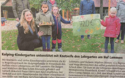 Spende vom Kolping-Kindergarten